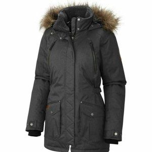Columbia Womens Barlow Pass 550 Jacket Gray SZ M